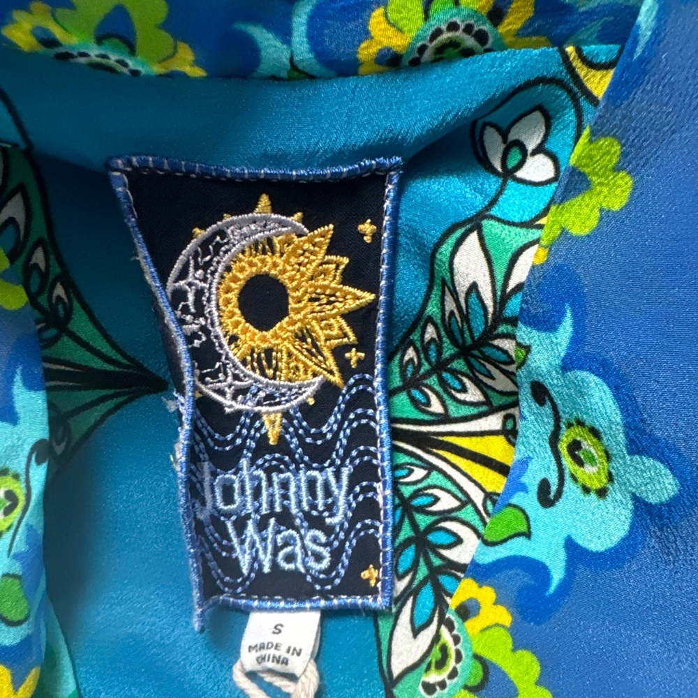 NWT Johnny Was Kahinu Dress S 💙 - Picture 9 of 14